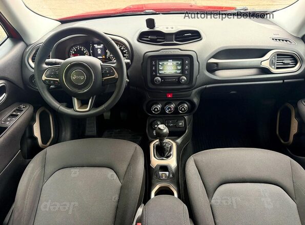 ZACCJBAW0GPC74487 2016 JEEP RENEGADE Red Vista del cuadro de instrumentos
