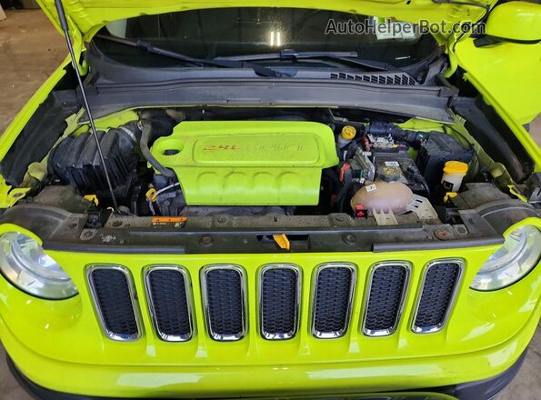 ZACCJBBB0HPF58330 2017 JEEP RENEGADE Зеленый Вид подкапотного пространства