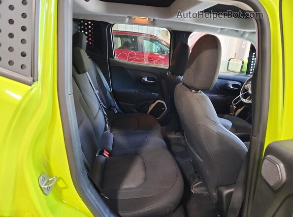 ZACCJBBB0HPF58330 2017 JEEP RENEGADE Зеленый Вид задней части салона