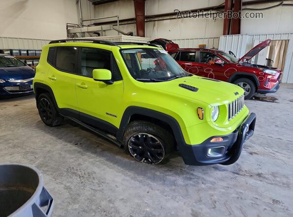 ZACCJBBB0HPF58330 2017 JEEP RENEGADE Зеленый Передняя правая четверть