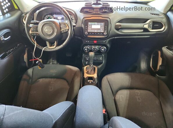 ZACCJBBB0HPF58330 2017 JEEP RENEGADE Зеленый Вид панели приборов
