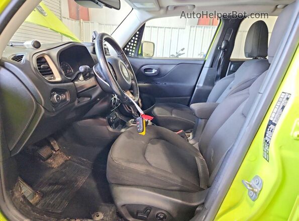 ZACCJBBB0HPF58330 2017 JEEP RENEGADE Зеленый Вид салона спереди