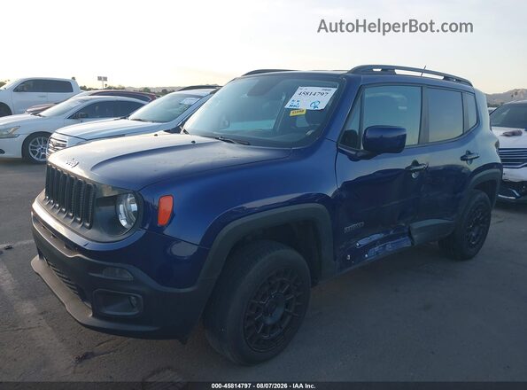 ZACCJBBB0HPG39683 2017 JEEP RENEGADE Синий Вид спереди