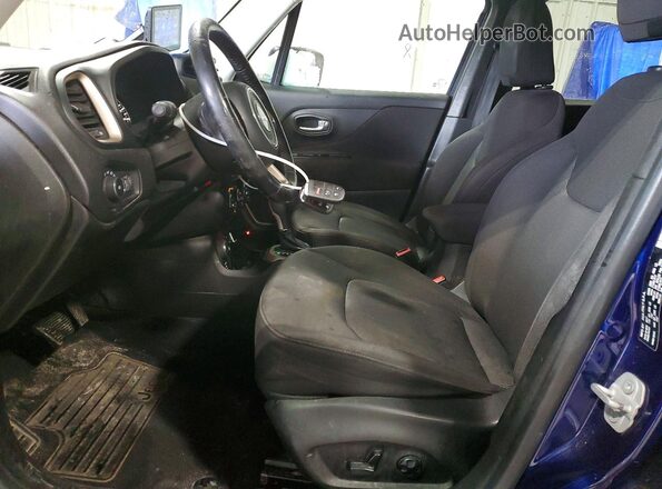 ZACCJBBB2HPF84590 2017 JEEP RENEGADE Blue Вид салону спереду