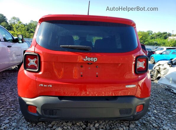 ZACCJBBB3HPF29548 2017 JEEP RENEGADE Красный Вид сзади