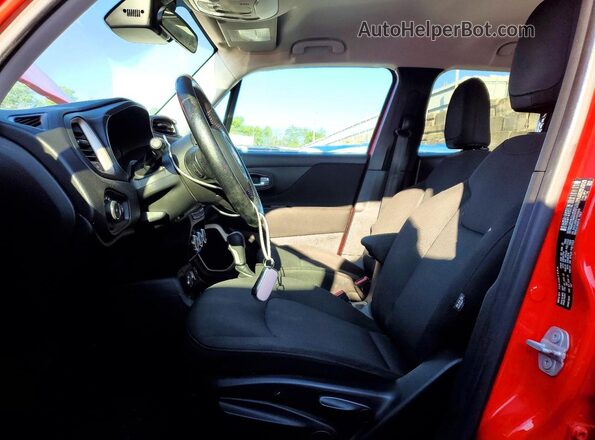 ZACCJBBB3HPF29548 2017 JEEP RENEGADE Красный Вид салона спереди