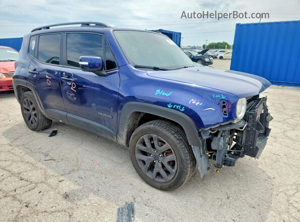 ZACCJBBB6HPF08290 2017 JEEP RENEGADE Синий Передняя правая четверть