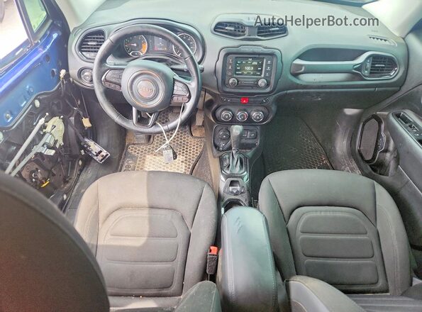 ZACCJBBB6HPF08290 2017 JEEP RENEGADE Синий Вид панели приборов