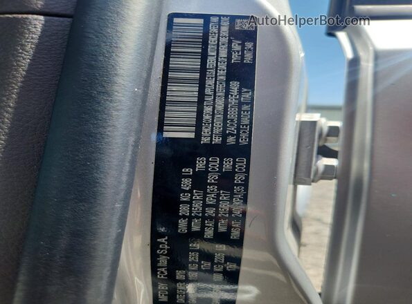 ZACCJBBB7HPE44499 2017 JEEP RENEGADE Silver Vista de la etiqueta del VIN