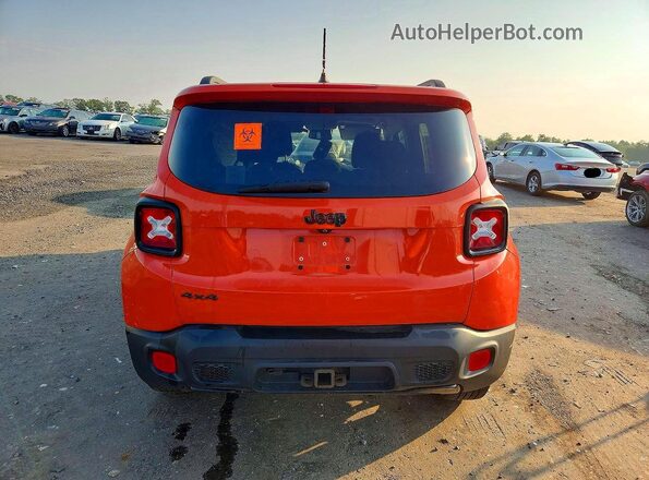 ZACCJBBB7HPE71878 2017 JEEP RENEGADE Orange Vista trasera