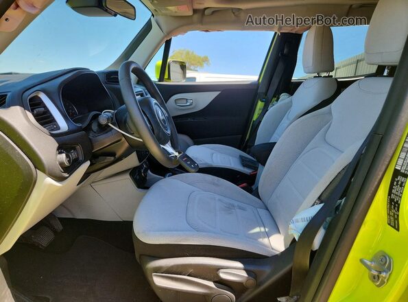 ZACCJBBB7JPH41018 2018 JEEP RENEGADE Green Vista interior delantera