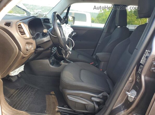 ZACCJBBB8HPE89001 2017 JEEP RENEGADE Угольный Вид салона спереди