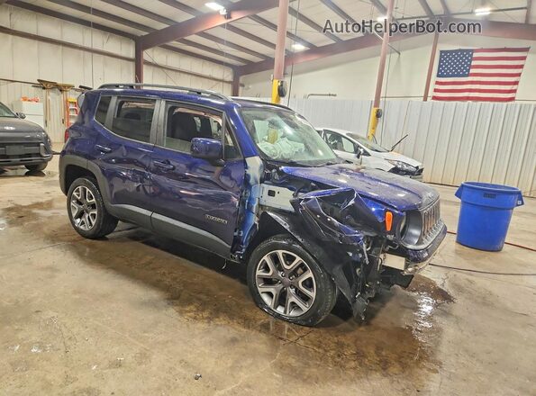 ZACCJBBB8HPF59399 2017 JEEP RENEGADE Blue Delantero derecho