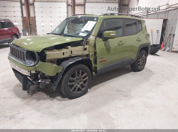 ZACCJBBT0GPD07587 2016 JEEP RENEGADE Green Առջևի ձախ երեք քառորդ տեսարան