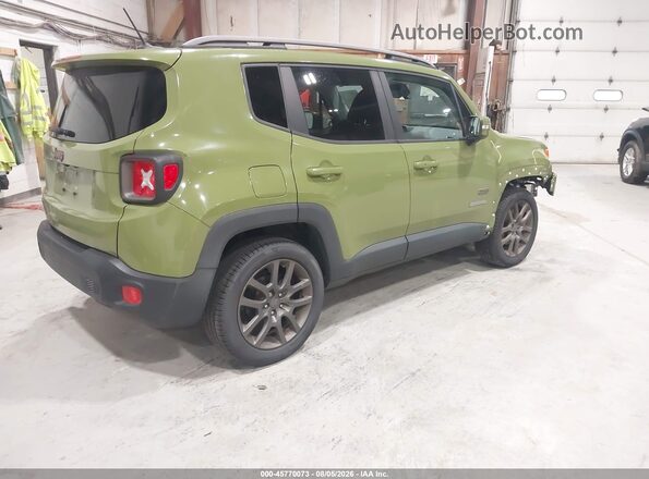 ZACCJBBT0GPD07587 2016 JEEP RENEGADE Green Հետևի աջ