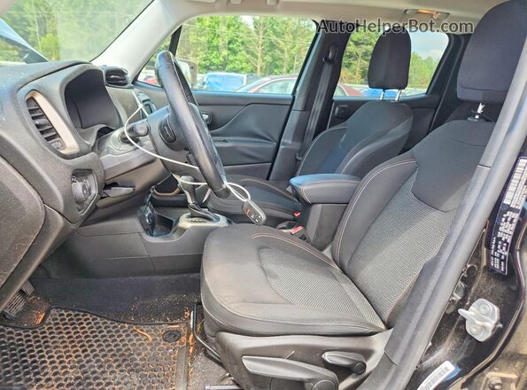 ZACCJBBT0GPD62010 2016 JEEP RENEGADE Black Widok wnętrza z przodu