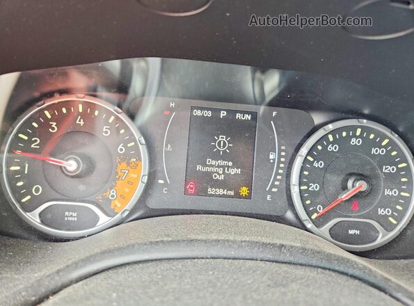 ZACCJBBT0GPD62010 2016 JEEP RENEGADE Black Widok zestawu wskaźników