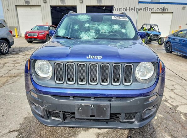 ZACCJBBT2GPE10106 2016 JEEP RENEGADE Blue Vista frontal