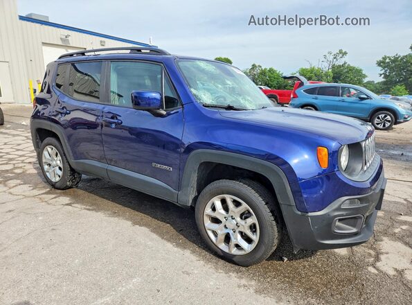 ZACCJBBT2GPE10106 2016 JEEP RENEGADE Blue Delantero derecho