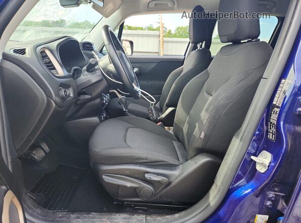 ZACCJBBT2GPE10106 2016 JEEP RENEGADE Blue Vista interior delantera