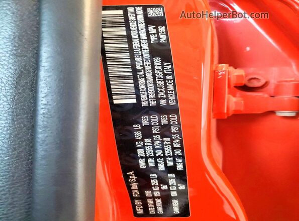 ZACCJBBT3GPD01069 2016 JEEP RENEGADE Orange Սալոնի 360 աստիճան տեսք