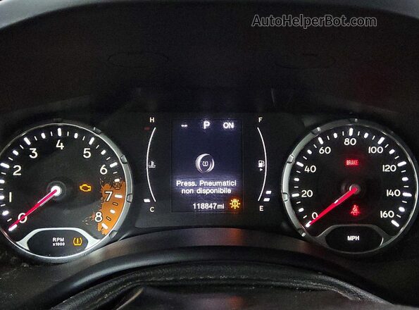 ZACCJBBT6GPE04034 2016 JEEP RENEGADE Black Vista del cuadro de instrumentos