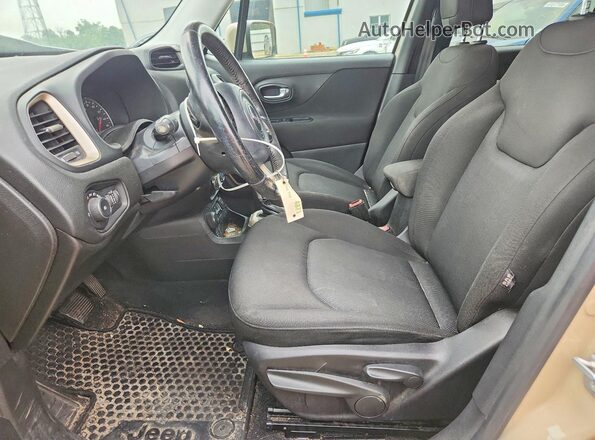 ZACCJBBT7GPD09255 2016 JEEP RENEGADE Tan წინა სალონის ხედი