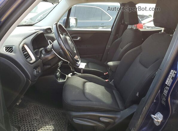 ZACCJBBT7GPD27576 2016 JEEP RENEGADE Blue Widok wnętrza z przodu