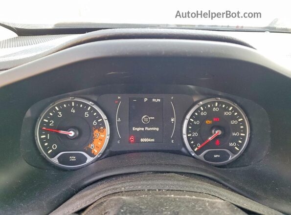 ZACCJBBT7GPD27576 2016 JEEP RENEGADE Blue Widok zestawu wskaźników