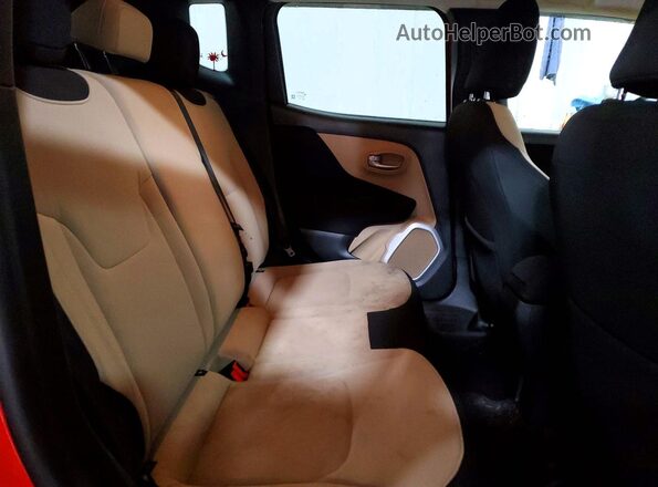 ZACCJBBT7GPD56446 2016 JEEP RENEGADE Red Вид задньої частини салону