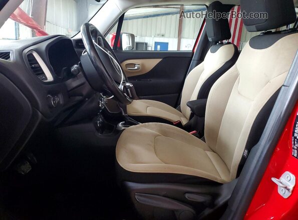 ZACCJBBT7GPD56446 2016 JEEP RENEGADE Red Вид салону спереду