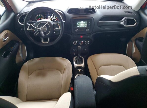 ZACCJBBT7GPD56446 2016 JEEP RENEGADE Red Вид панелі приладів