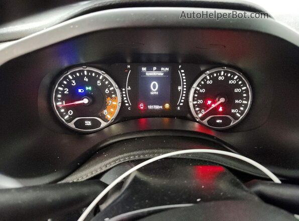 ZACCJBBT7GPD68726 2016 JEEP RENEGADE Black Вид щитка приладів
