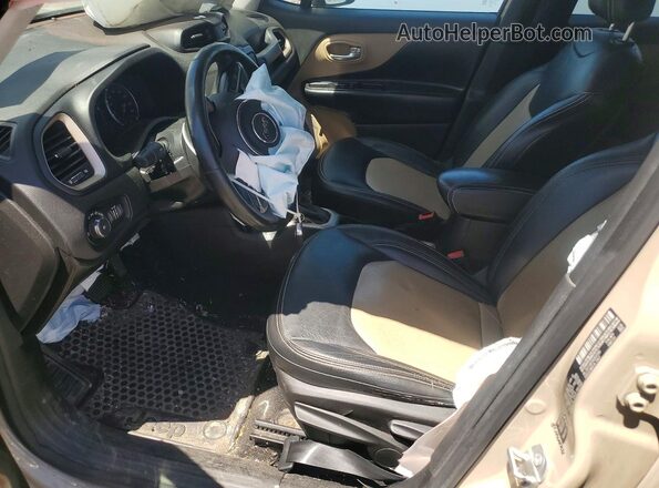 ZACCJBBT8GPD37050 2016 JEEP RENEGADE Tan Вид салону спереду