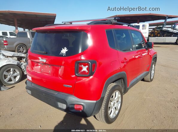 ZACCJBBT8GPD51532 2016 JEEP RENEGADE Red Задня права чверть