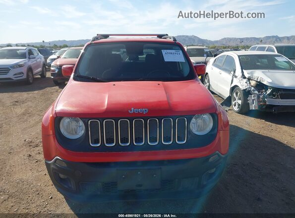ZACCJBBT8GPD51532 2016 JEEP RENEGADE Red Вид щитка приладів