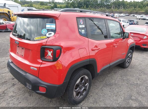 ZACCJBBW9GPC45309 2016 JEEP RENEGADE Красный Задняя правая четверть