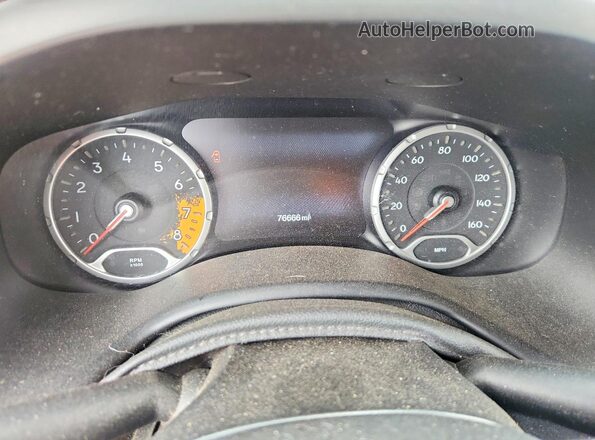 ZACCJBCB0HPE52197 2017 JEEP RENEGADE White Вид щитка приладів