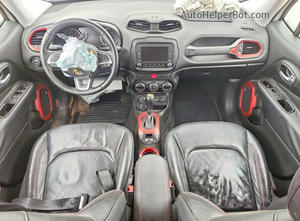 ZACCJBCB0HPE52197 2017 JEEP RENEGADE White Вид панелі приладів
