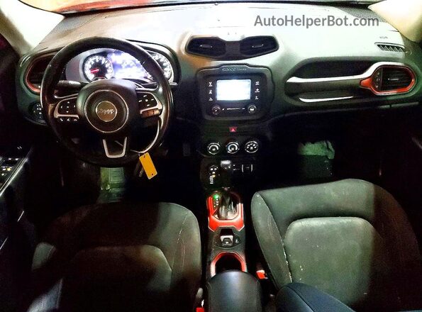 ZACCJBCB3HPE91186 2017 JEEP RENEGADE Orange Widok deski rozdzielczej