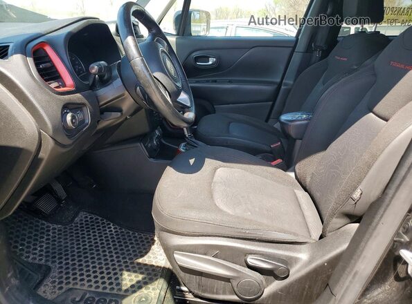 ZACCJBCB3JPH97648 2018 JEEP RENEGADE Black Widok wnętrza z przodu