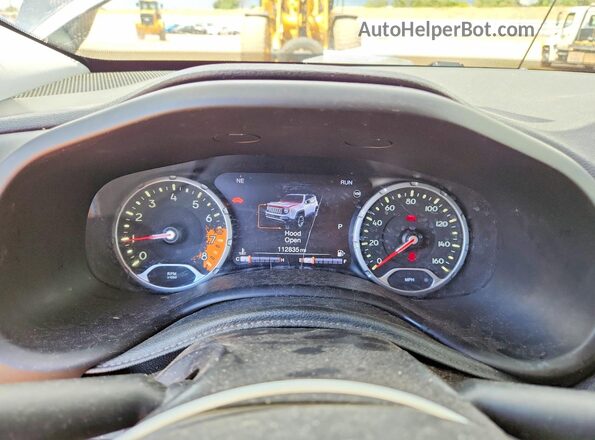 ZACCJBCB4HPE77474 2017 JEEP RENEGADE Gray Instrument cluster view
