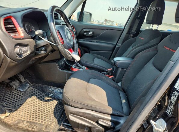 ZACCJBCB5JPH10977 2018 JEEP RENEGADE Black Widok wnętrza z przodu