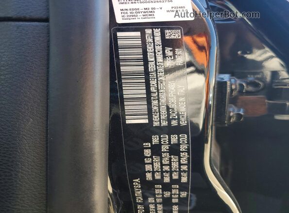 ZACCJBCB6JPH04931 2018 JEEP RENEGADE Black Widok naklejki z numerem VIN