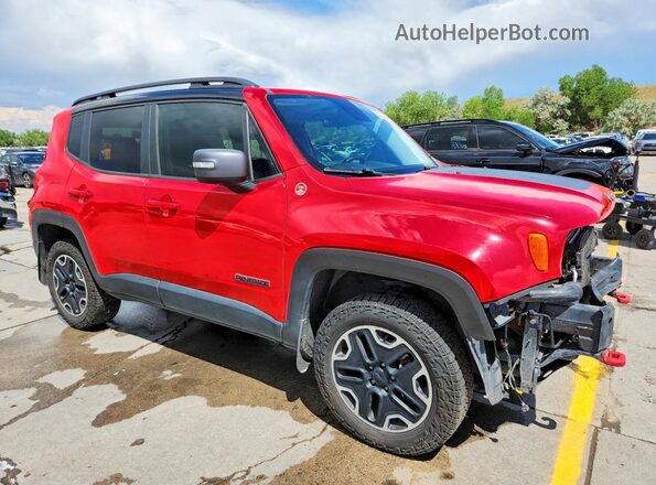 ZACCJBCB7HPE87643 2017 JEEP RENEGADE Red Передня права чверть