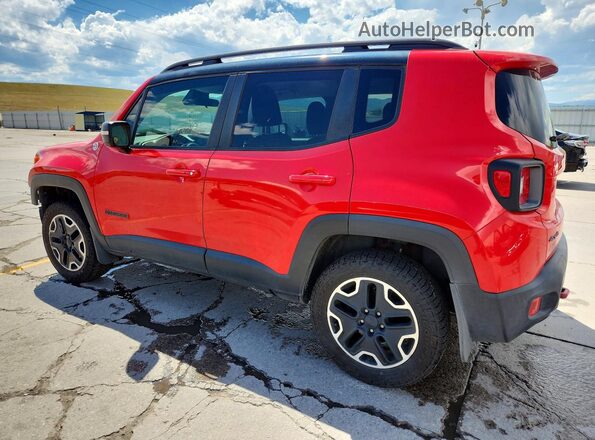 ZACCJBCB7HPE87643 2017 JEEP RENEGADE Red Задня ліва чверть