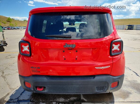 ZACCJBCB7HPE87643 2017 JEEP RENEGADE Red Вид ззаду