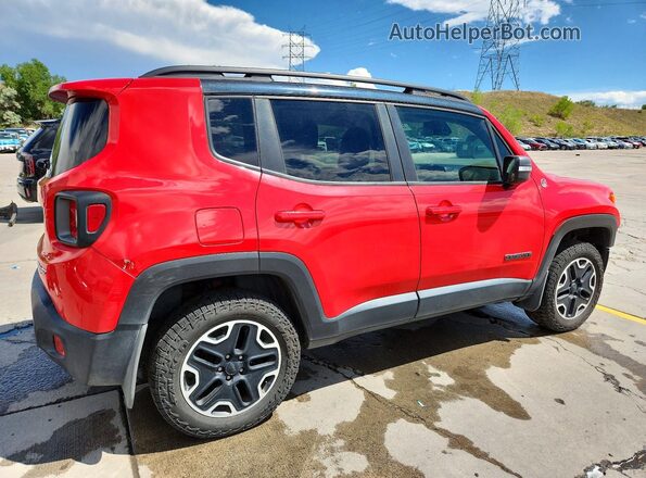 ZACCJBCB7HPE87643 2017 JEEP RENEGADE Red Задня права чверть
