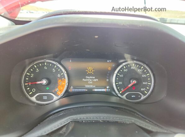 ZACCJBCB7HPE87643 2017 JEEP RENEGADE Red Вид щитка приладів