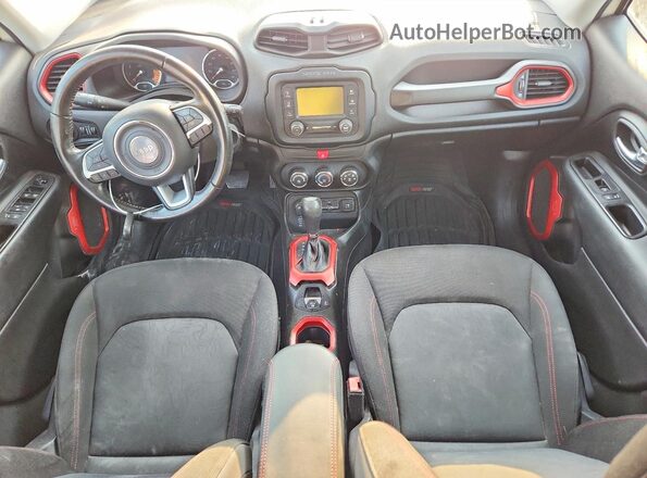 ZACCJBCB7HPF14422 2017 JEEP RENEGADE White Вид щитка приладів